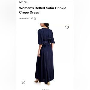 NWT Taylor Navy Maxi Dress